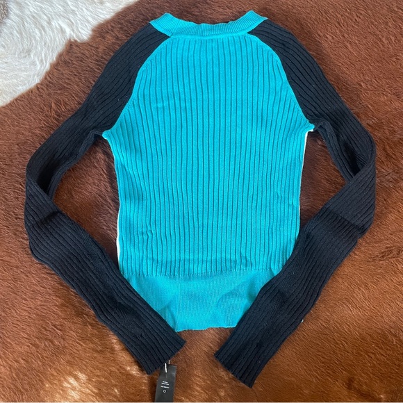 RAG & BONE CASHMERE BLEND RIBBED KNIT CREW NECK SWEATER XS - Picture 3 of 3